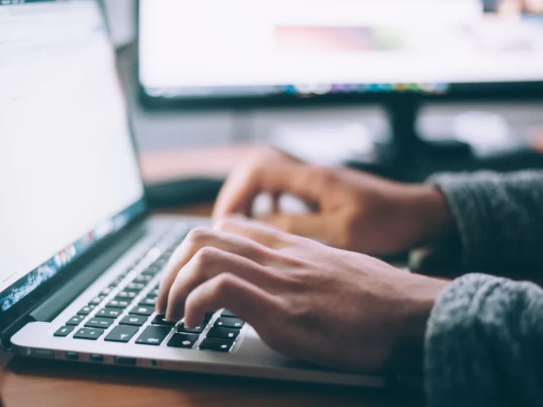 Person using MacBook Pro