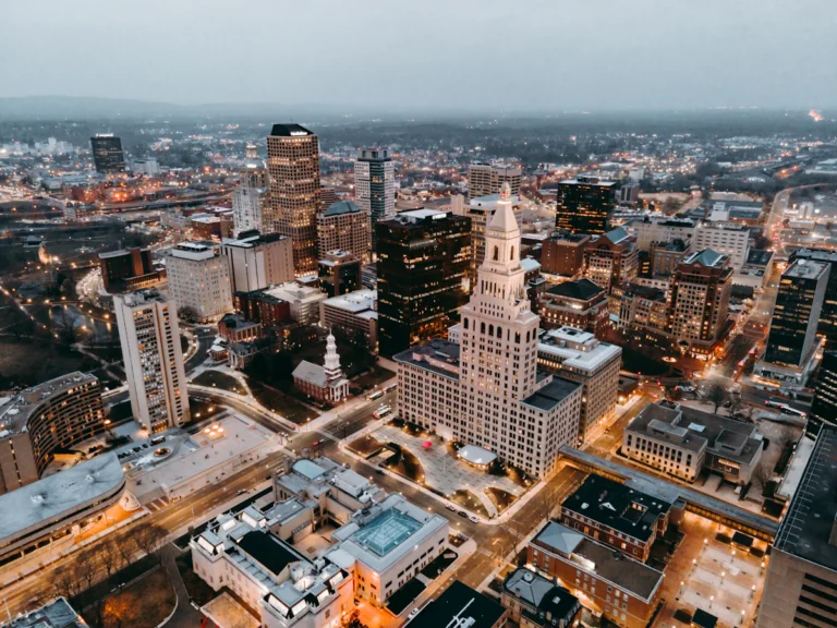 Aerial view of city buildings during daytime